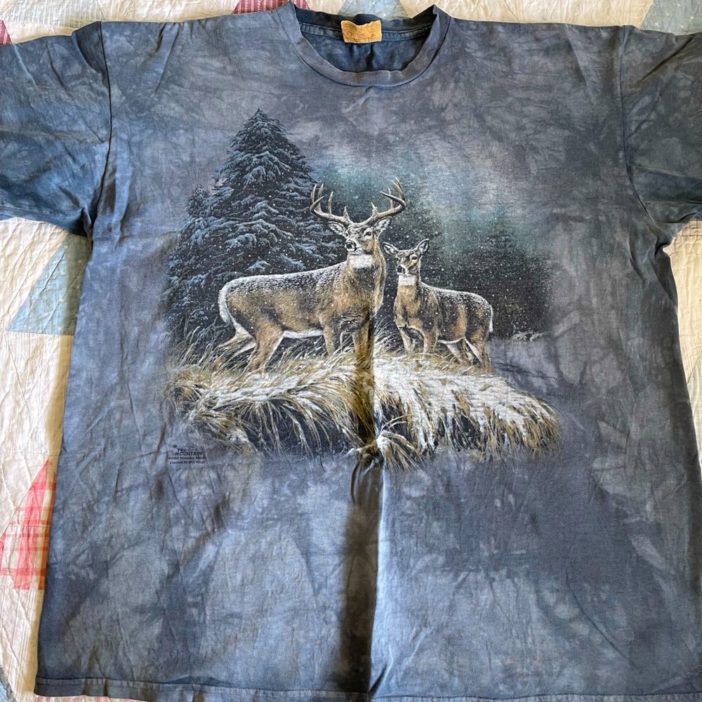 Vintage Tie Dye The mountain tee shirt